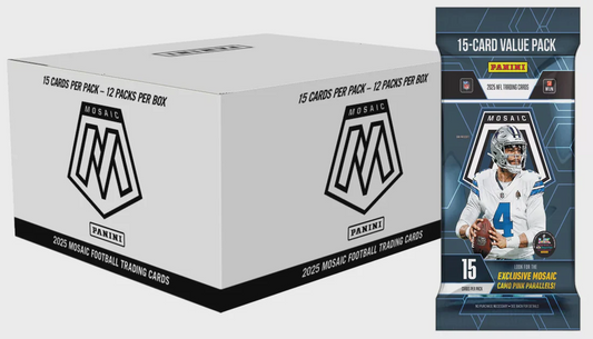 2025 NFL PANINI MOSAIC FOOTBALL TRADING CARD FAT PACK BOX