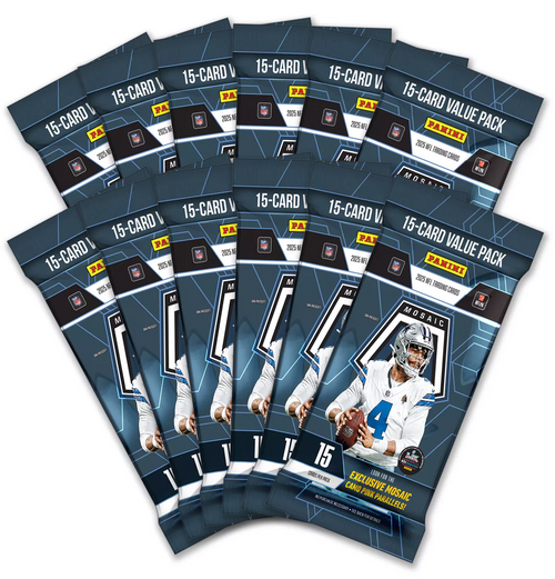 2025 NFL PANINI MOSAIC FOOTBALL TRADING CARD FAT PACK BOX