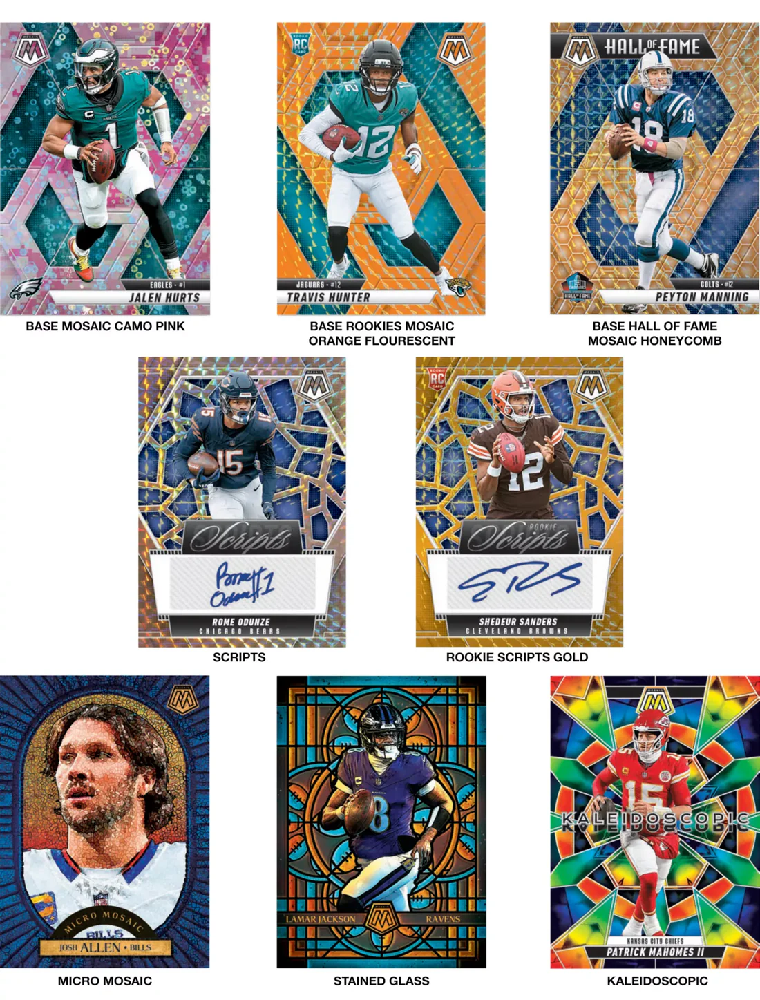 2025 NFL PANINI MOSAIC FOOTBALL TRADING CARD FAT PACK BOX