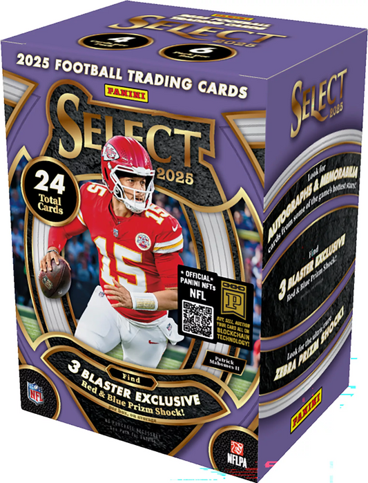 2025 NFL PANINI SELECT FOOTBALL TRADING CARD BLASTER BOX