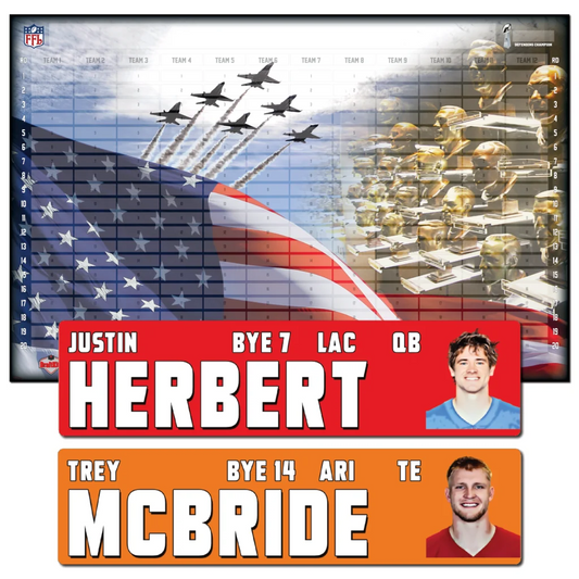 2026 NFL FANTASY FOOTBALL DRAFT BOARD KIT - HOF
