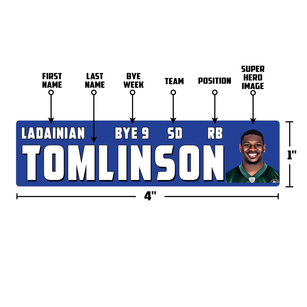 2026 NFL FANTASY FOOTBALL DRAFT BOARD KIT - HOF