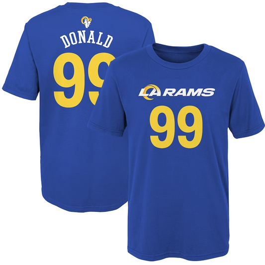 AARON DONALD YOUTH MAINLINER NAME & NUMBER T-SHIRT