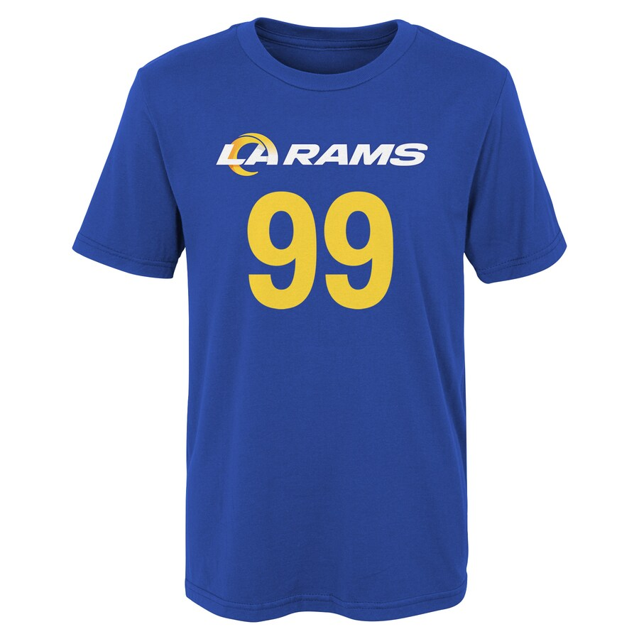 LOS ANGELES RAMS AARON DONALD YOUTH MAINLINER PLAYER NAME & NUMBER T-SHIRT