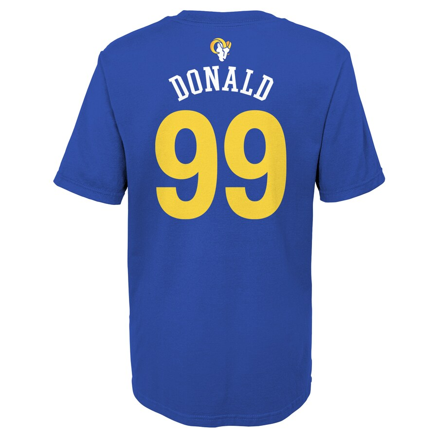 LOS ANGELES RAMS AARON DONALD YOUTH MAINLINER PLAYER NAME & NUMBER T-SHIRT