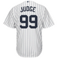 RÉPLICA DE LA JERSEY DE LOS YANKEES DE NUEVA YORK DE AARON JUDGE A RAYAS