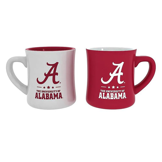 ALABAMA CRIMSON TIDE 10OZ CERAMIC CUP 2-PIECE SET 