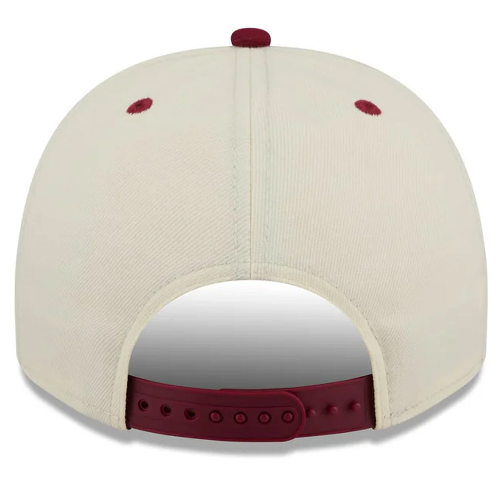 ALABAMA CRIMSON TIDE MARCH MADNESS 9FIFTY A-FRAME SNAPBACK HAT - CHROME WHITE/RED