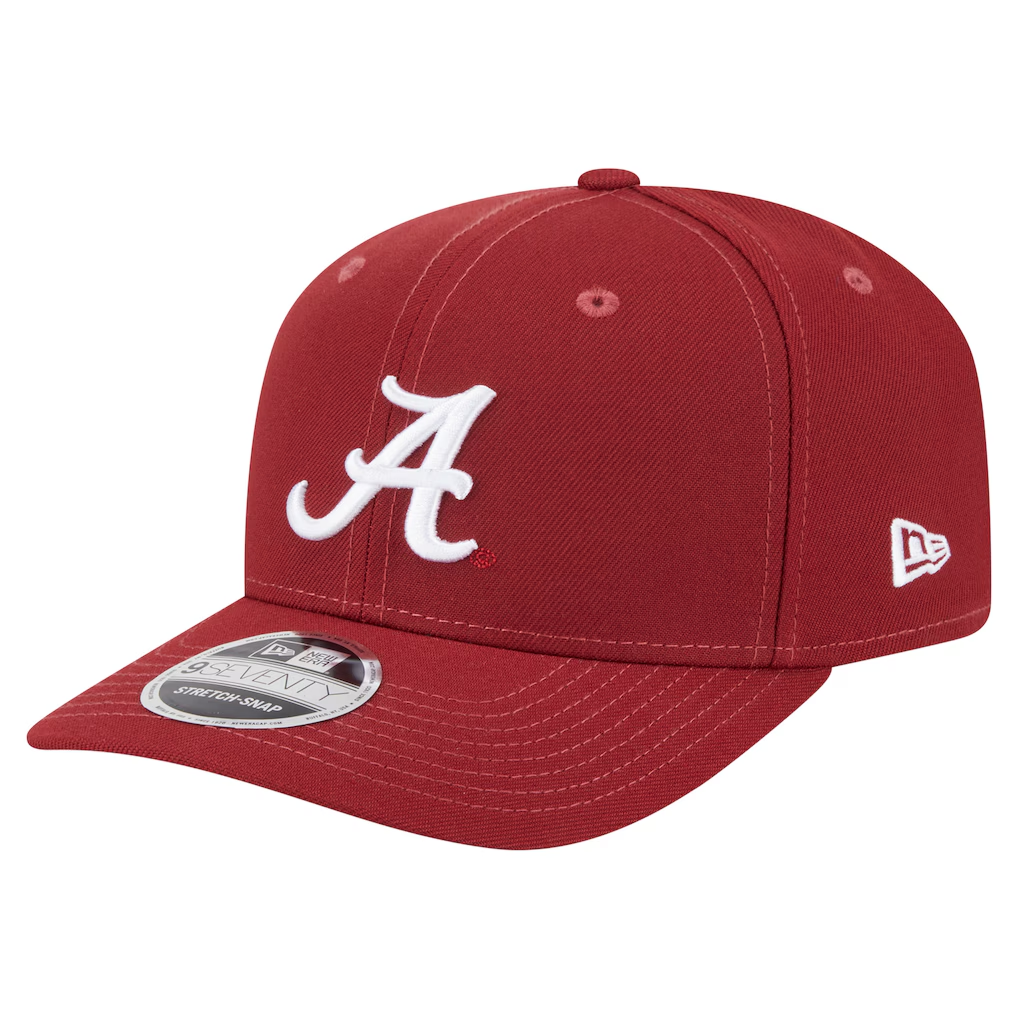 ALABAMA CRIMSON TIDE TEAM COLLECTIVE 9SEVENTY STRETCH-SNAP ADJUSTABLE HAT - RED