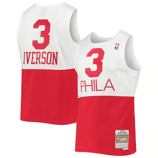 ALLEN IVERSON PHILADELPHIA 76ERS SWINGMAN JERSEY - WHITE/ RED