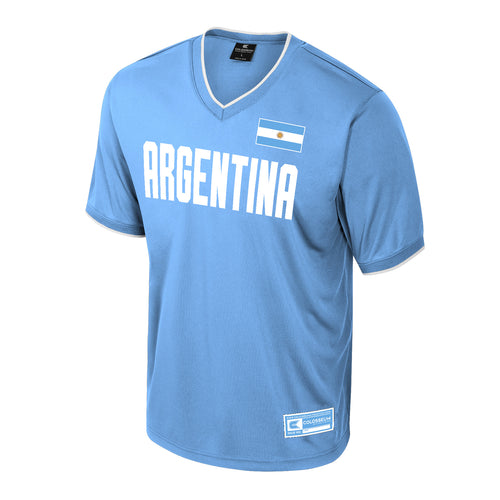 ARGENTINA MEN'S COLOSSEUM SOCCER JERSEY - POWDER BLUE