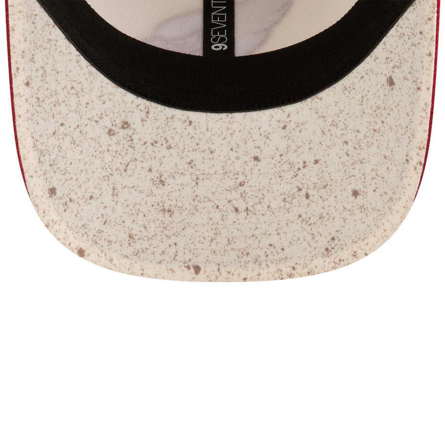 ARIZONA CARDINALS 2025 NFL RIVALRY SIDELINE COLLECTION 9SEVENTY ADJUSTABLE HAT - NATURAL/CARDINAL