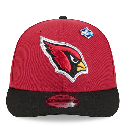ARIZONA CARDINALS 2026 NFL DRAFT 9FIFTY SNAPBACK HAT - RED/BLACK