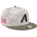 ARIZONA DIAMONDBACKS 2025 MLB ARMED FORCES 9FIFTY SNAPBACK HAT - STONE/OLIVE