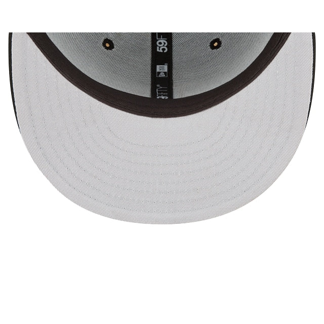 ARIZONA DIAMONDBACKS "D" SIDEPATCH 2001 WORLD SERIES 59FIFTY FITTED HAT - BLACK/ WHITE