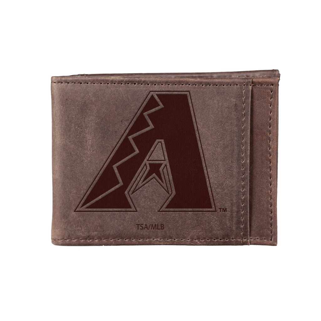 ARIZONA DIAMONDBACKS FRONT POCKET SLIM CARD HOLDER WITH RFID BLOCKING