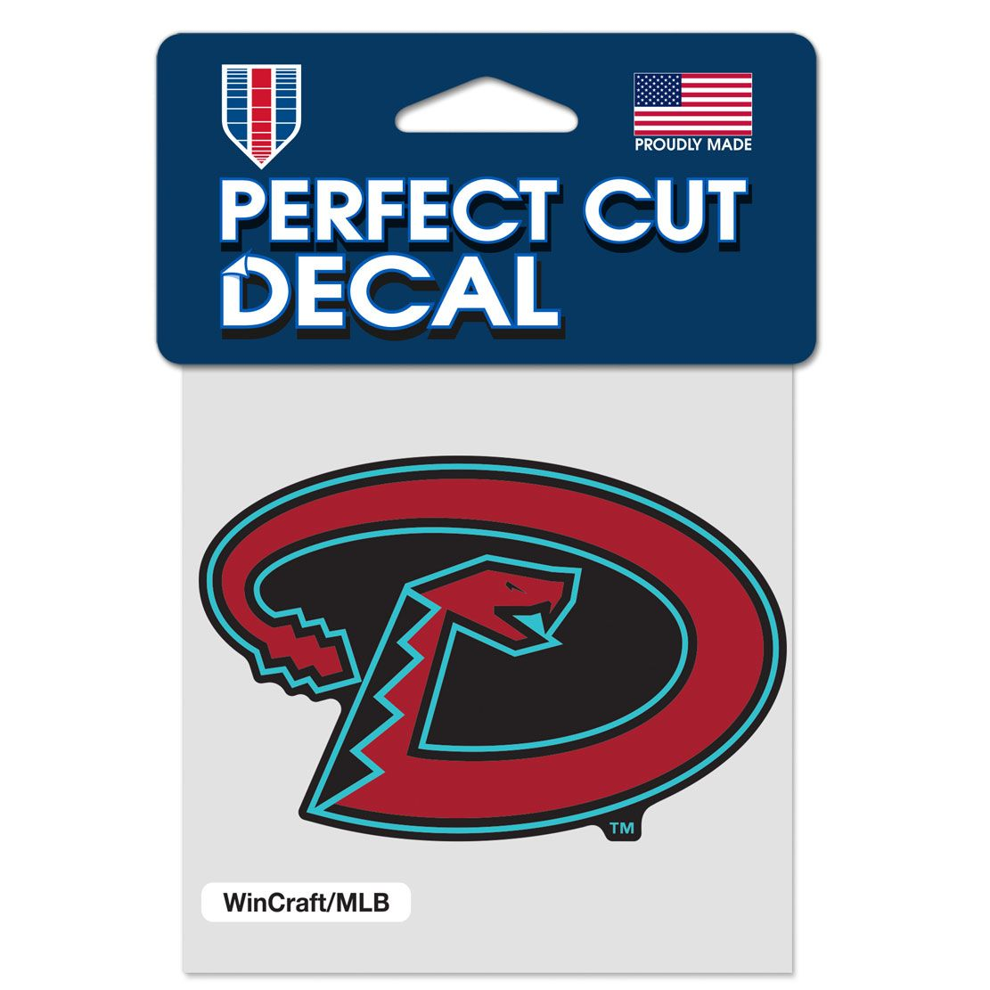 ARIZONA DIAMONDBACKS PERFECT CUT 4"X 4" DECAL