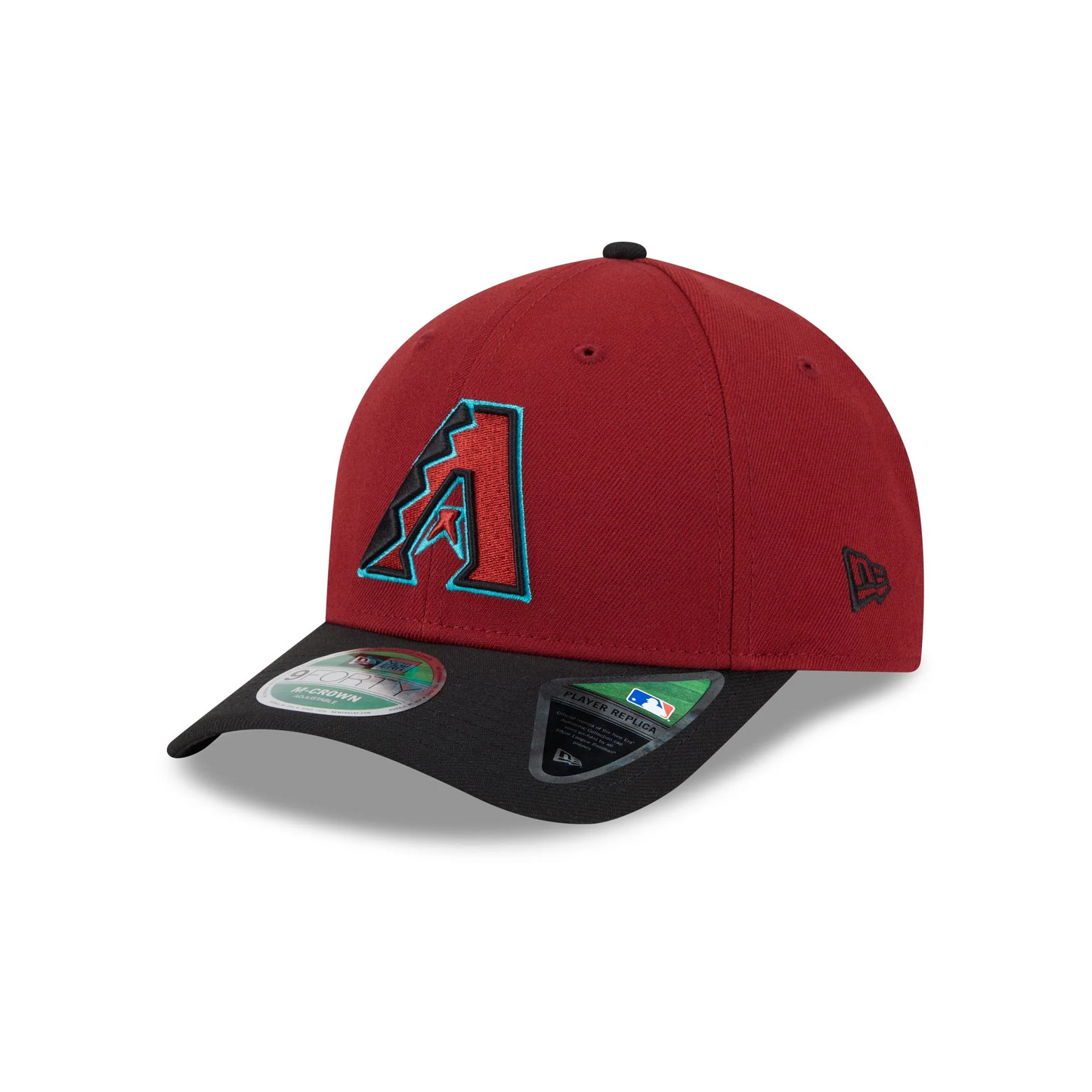 ARIZONA DIAMONDBACKS PLAYER REPLICA 9FORTY M-CROWN SNAPBACK ADJUSTABLE HAT - RED/BLACK