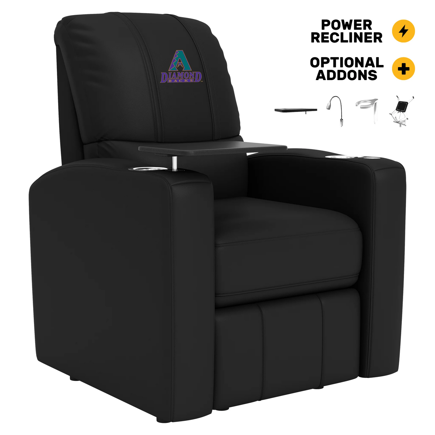 ARIZONA DIAMONDBACKS STEALTH POWER RECLINER WITH COOPERSTOWN LOGO