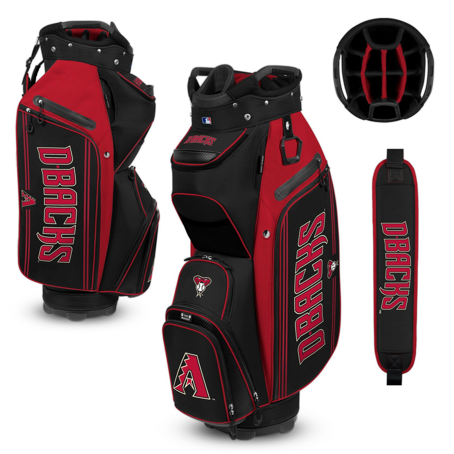 ARIZONA DIAMONDBACKS TEAM EFFORT BUCKET III COOLER CART GOLF BAG