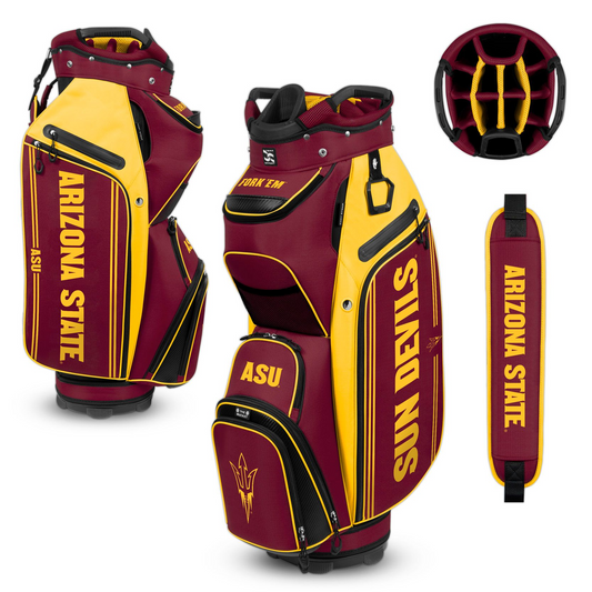 ARIZONA STATE SUN DEVILS TEAM EFFORT BUCKET III COOLER CART GOLF BAG