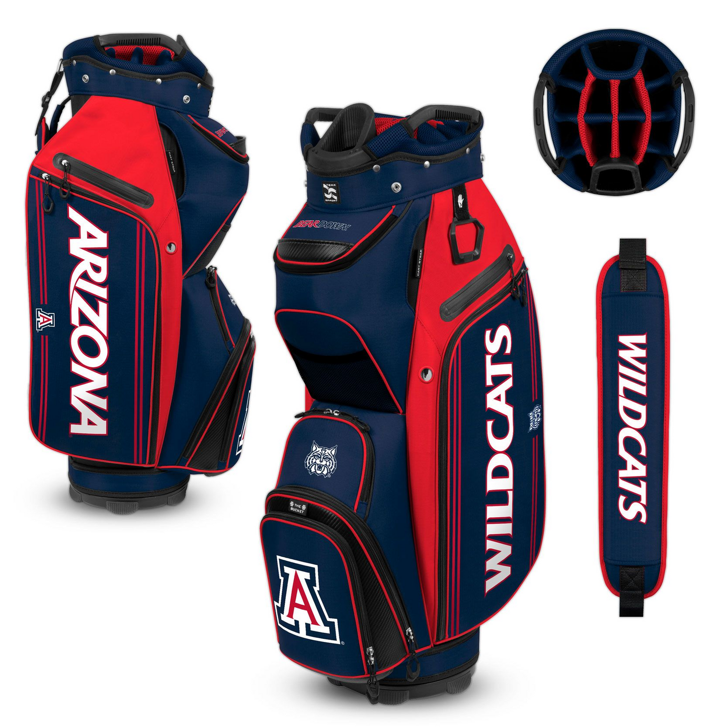 ARIZONA WILDCATS TEAM EFFORT BUCKET III COOLER CART GOLF BAG