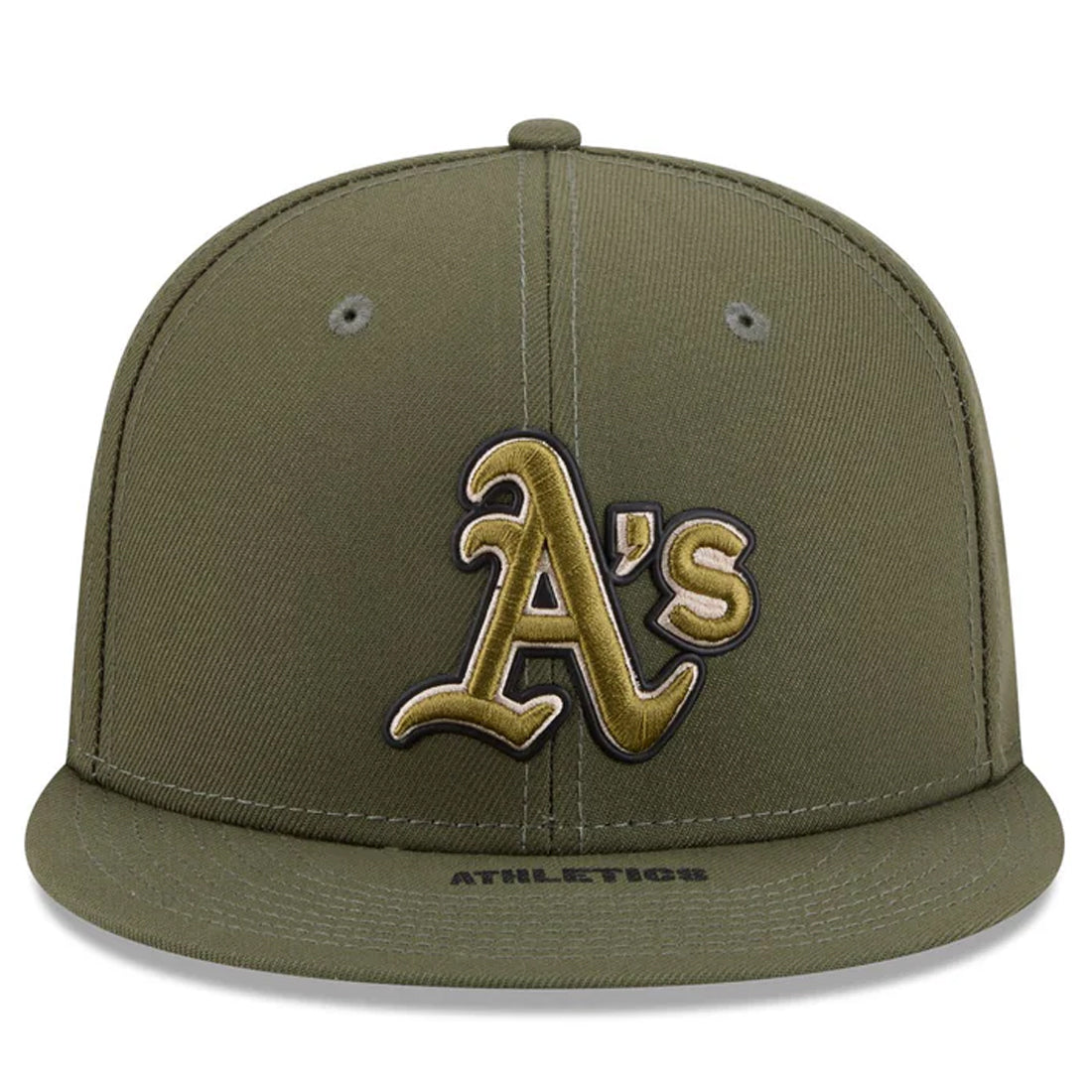 ATHLETICS 2026 MLB ARMED FORCES 9FIFTY SNAPBACK HAT - OLIVE