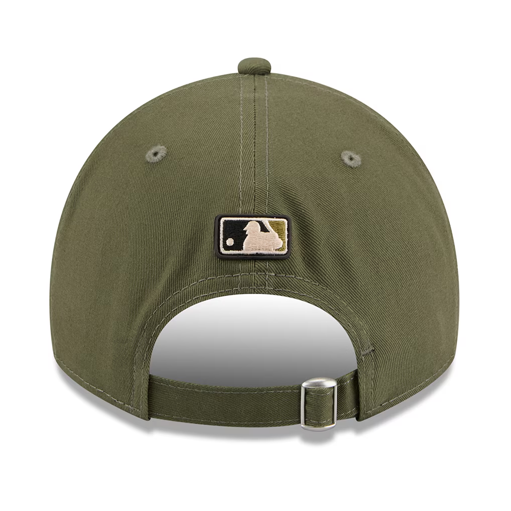 ATHLETICS 2026 MLB ARMED FORCES 9TWENTY A-FRAME ADJUSTABLE HAT - OLIVE