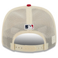 ATHLETICS 2026 MLB USA 250 4TH OF JULY 9SEVENTY ADJUSTABLE SNAPBACK TRUCKER HAT - CHROME WHITE/RED