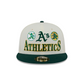 ATHLETICS ARCHIVE 9FIFTY SNAPBACK HAT - CHROME WHITE