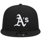 ATHLETICS EVERGREEN TRUCKER 9FIFTY SNAPBACK HAT - BLACK/WHITE