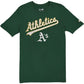 ATHLETICS MEN'S NEW ERA EVERGREEN BASIC T-SHIRT - GREEN