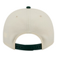 ATHLETICS NEW ERA TRI-HIT 9FIFTY A-FRAME SNAPBACK HAT - CHROME WHITE/GREEN