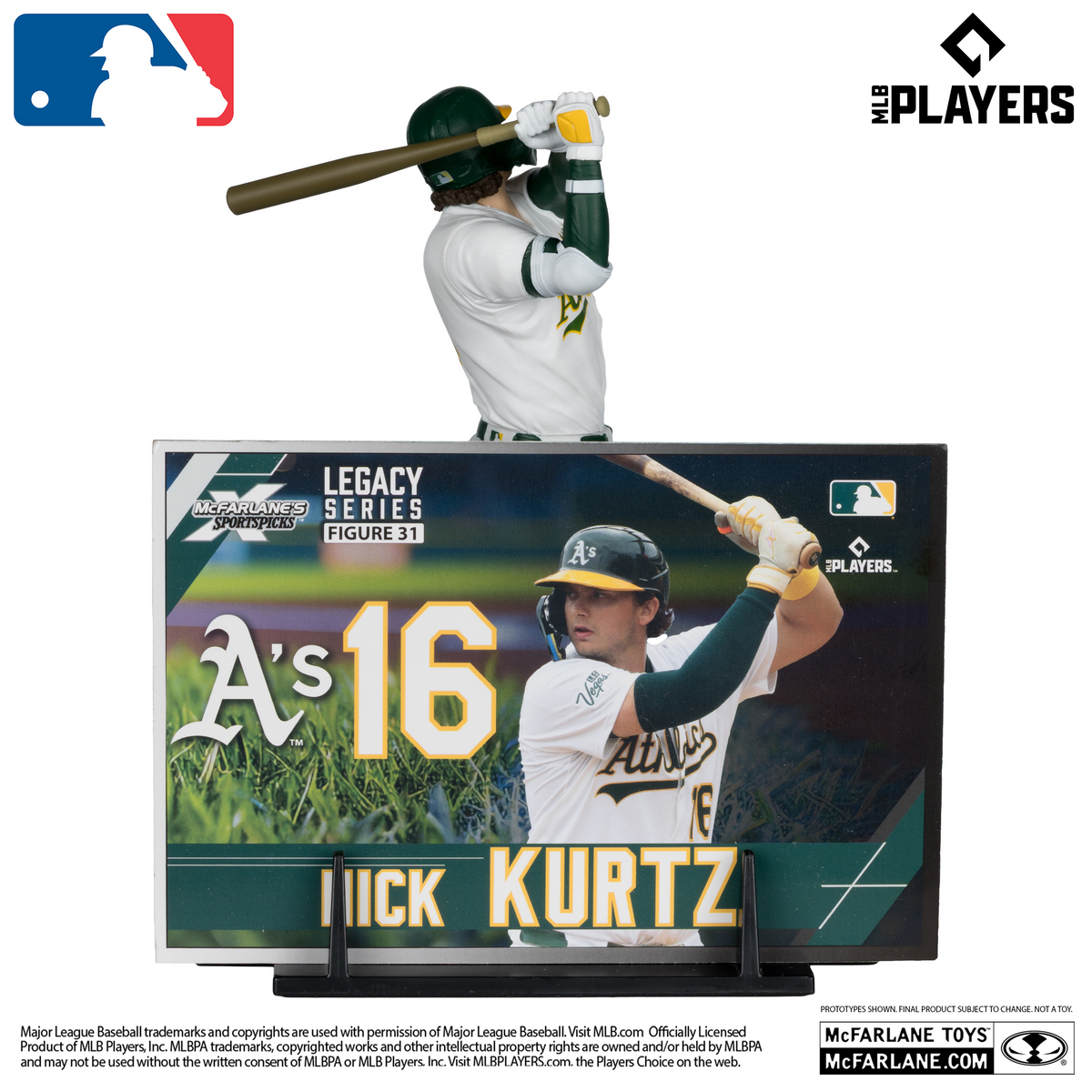 ATHLETICS NICK KURTZ MLB LEGACY 7" MCFARLANE SPORTS PICK FIGURE