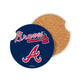 ATLANTA BRAVES 2-PIECE CAR COASTER SET