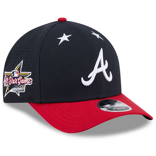 ATLANTA BRAVES 2025 MLB ALL-STAR GAME 9FORTY M-CROWN ADJUSTABLE HAT - NAVY/RED