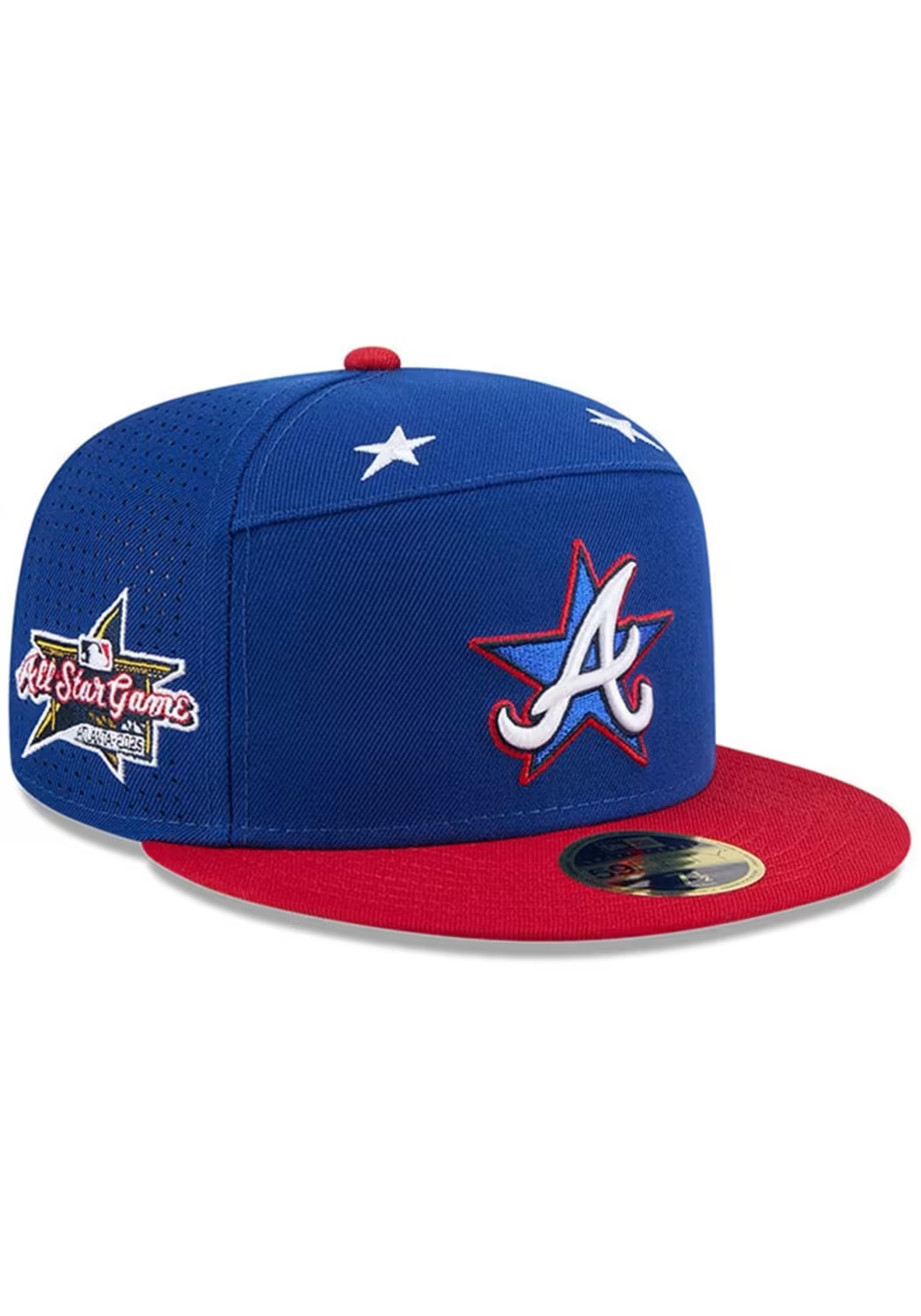 ATLANTA BRAVES 2025 MLB ALL-STAR GAME WORKOUT SPLIT PANEL 59FIFTY FITTED HAT