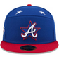 ATLANTA BRAVES 2025 MLB ALL-STAR GAME WORKOUT SPLIT PANEL 59FIFTY FITTED HAT