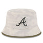ATLANTA BRAVES 2025 MLB ARMED FORCES BUCKET HAT - STONE