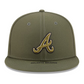 ATLANTA BRAVES 2026 MLB ARMED FORCES 9FIFTY SNAPBACK HAT - OLIVE
