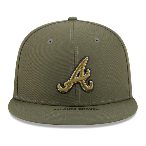 ATLANTA BRAVES 2026 MLB ARMED FORCES 9FIFTY SNAPBACK HAT - OLIVE