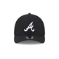 ATLANTA BRAVES 9FORTY M-CROWN SNAPBACK ADJUSTABLE HAT - BLACK/WHITE