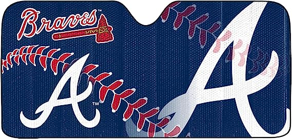 ATLANTA BRAVES AUTO SUN SHADE - 59"X27"