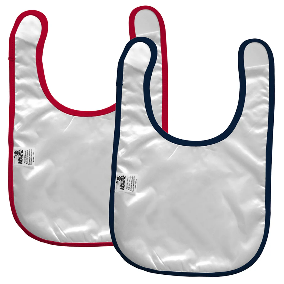 ATLANTA BRAVES BABY BIBS - 2 PACK - BLUE/RED