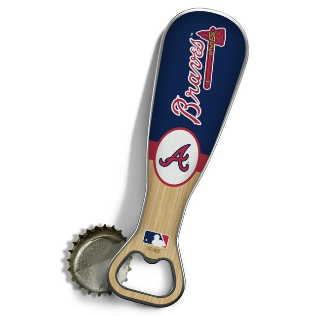 ATLANTA BRAVES BASEBALL BAT BOTTLE OPENER