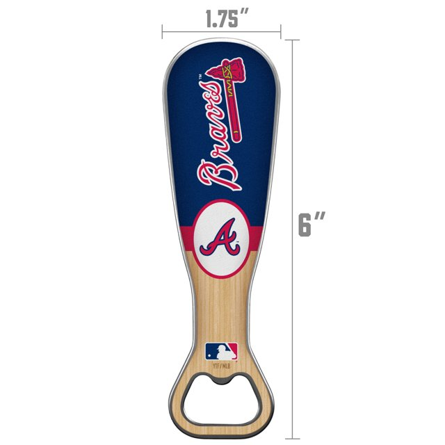 ATLANTA BRAVES BASEBALL BAT BOTTLE OPENER
