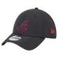 ATLANTA BRAVES BLACK NIGHT 39THIRTY FLEX FIT HAT - BLACK