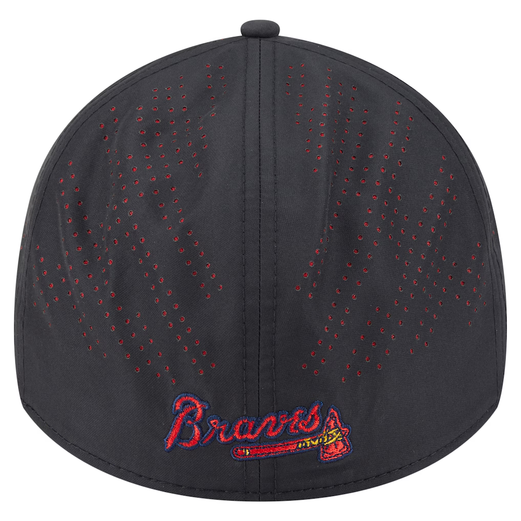 ATLANTA BRAVES BLACK NIGHT 39THIRTY FLEX FIT HAT - BLACK