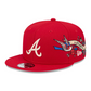 ATLANTA BRAVES CITY ART 9FIFTY SNAPBACK - RED