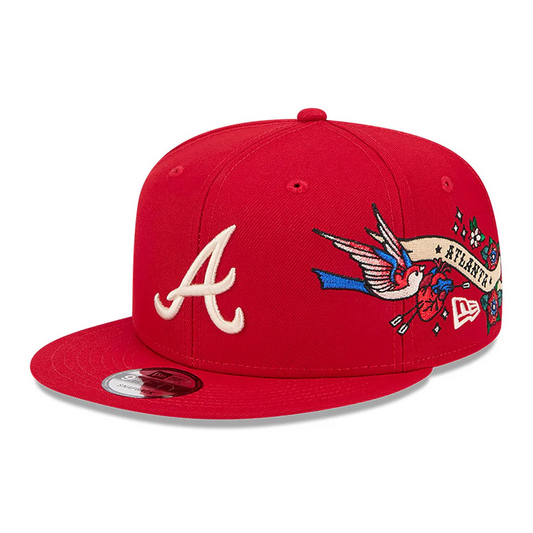 ATLANTA BRAVES CITY ART 9FIFTY SNAPBACK - RED
